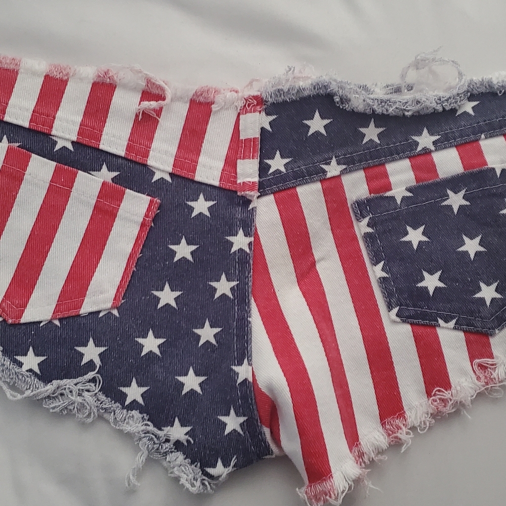 Patriotic Star and Stripe Women's Shorts
